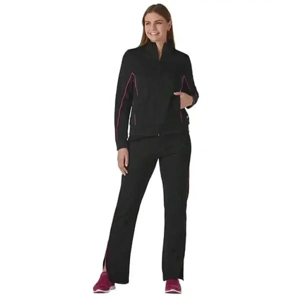 Vevo Active™ Women's Contrast Piped Track Set - Picture 4 of 7